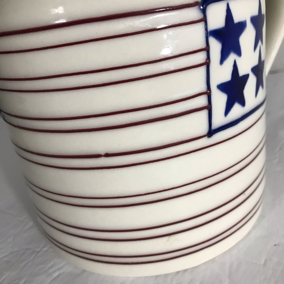 Hartstone Stoneware Pitcher Stars and Stripes Americana - Picture 3 of 10